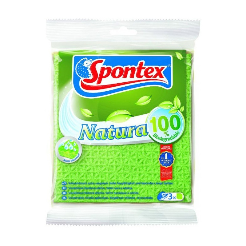 Ścierki gąbczaste Natura (3szt) SPONTEX 97042394/97042158