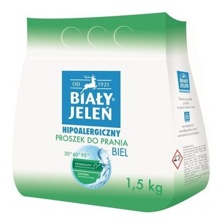 Proszek do prania BIAŁY JELEŃ 1,5kg do białego