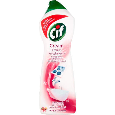 Mleczko CIF czyszczące 780ml Pink z mikrokryształkami