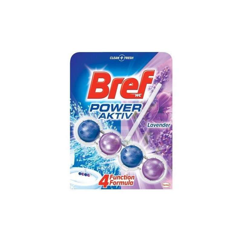 Zawieszka WC BREF POWER AKTIV 50g kulki Lawenda