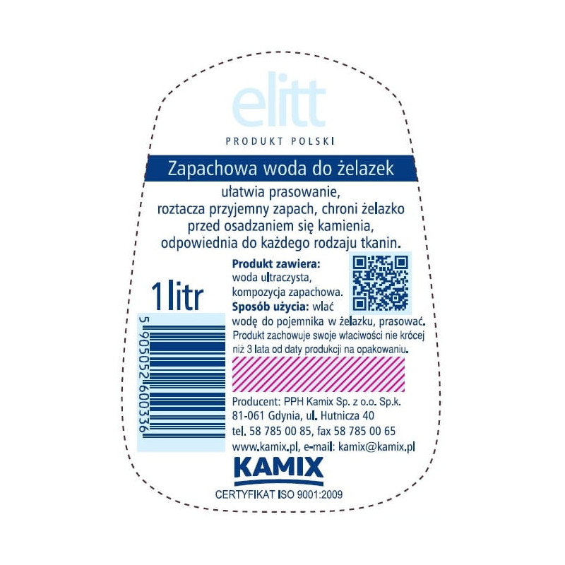 Woda zapachowa KAMIX ELITT CITRUS do żelazek 1l