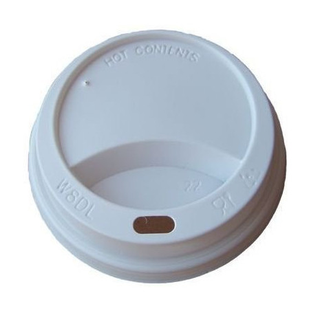 Pokrywka biała do kubka 80mm 250ml (100szt)