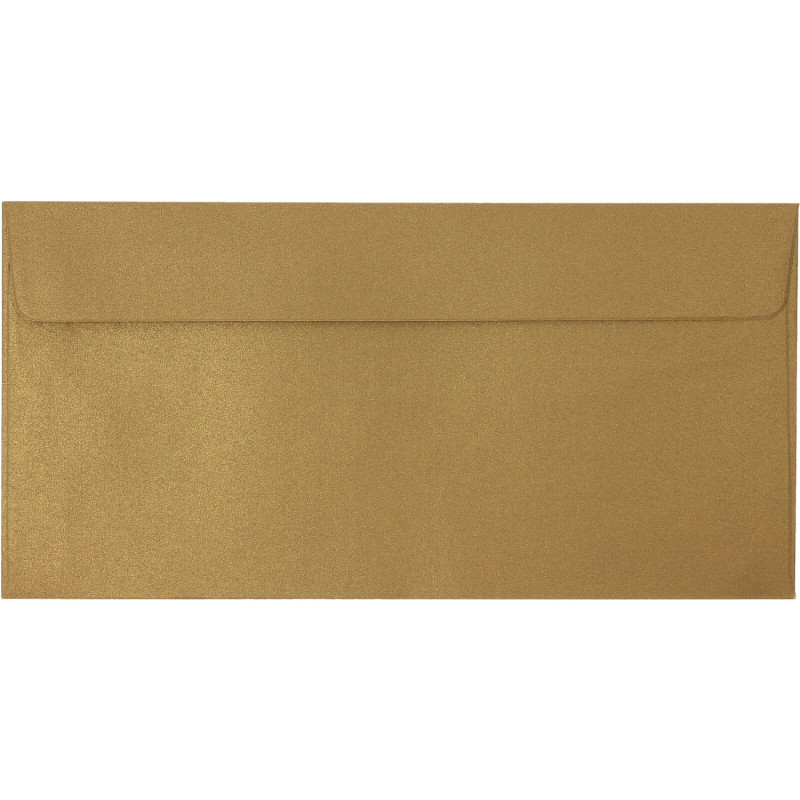 Koperta DL Pearl złoty P 150g.(10szt.) 280157 Galeria Papieru