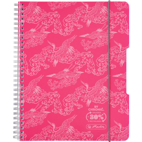 Kołozeszyt A5 80k kratka ECO PP COLORS różowy 400198751 HERLITZ