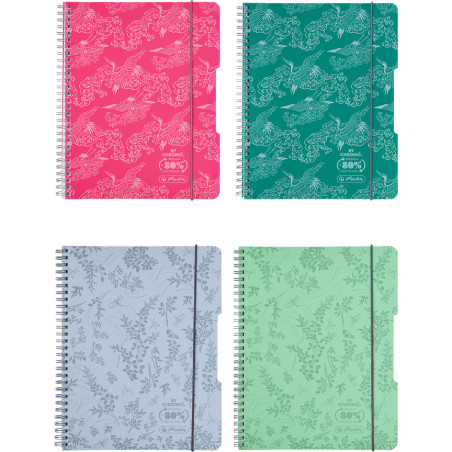 Kołozeszyt A5 80k kratka ECO PP COLORS mix kolorów 400198744 HERLITZ