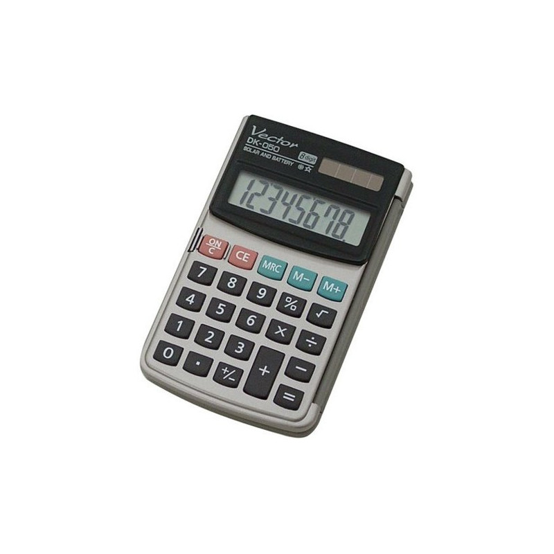 Kalkulator VECTOR DK-050 kiesz.z klapką 8p