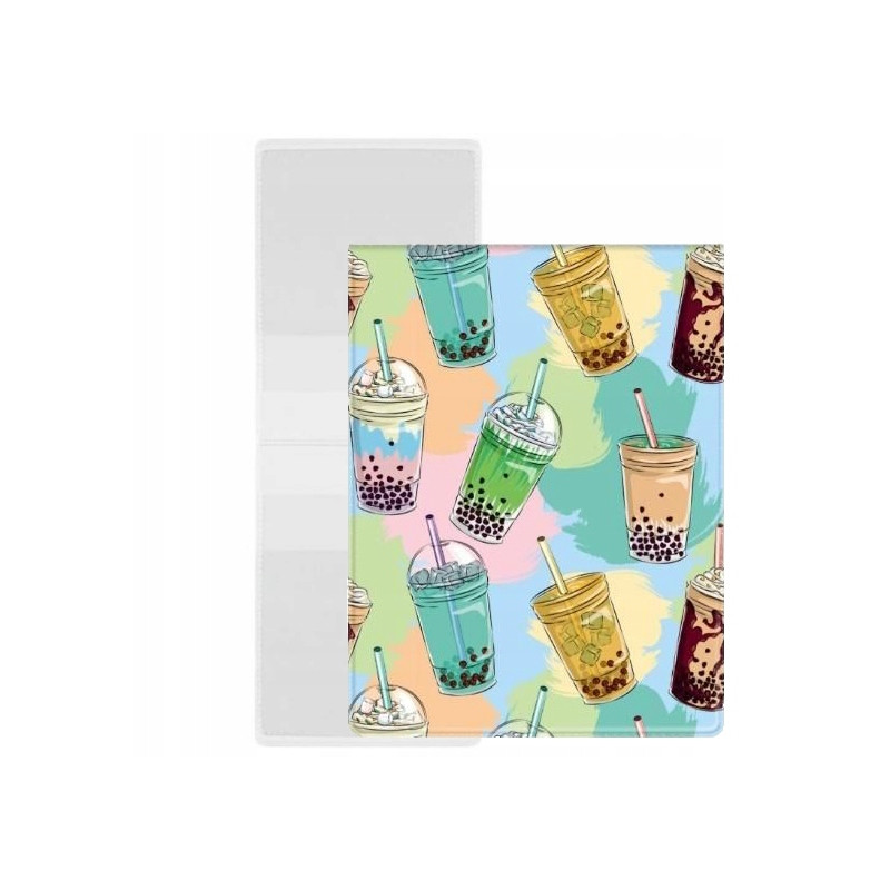 Okładka na dokumenty ucznia pion z nadrukiem BUBBLE TEA OD-21-37 BIURFOL