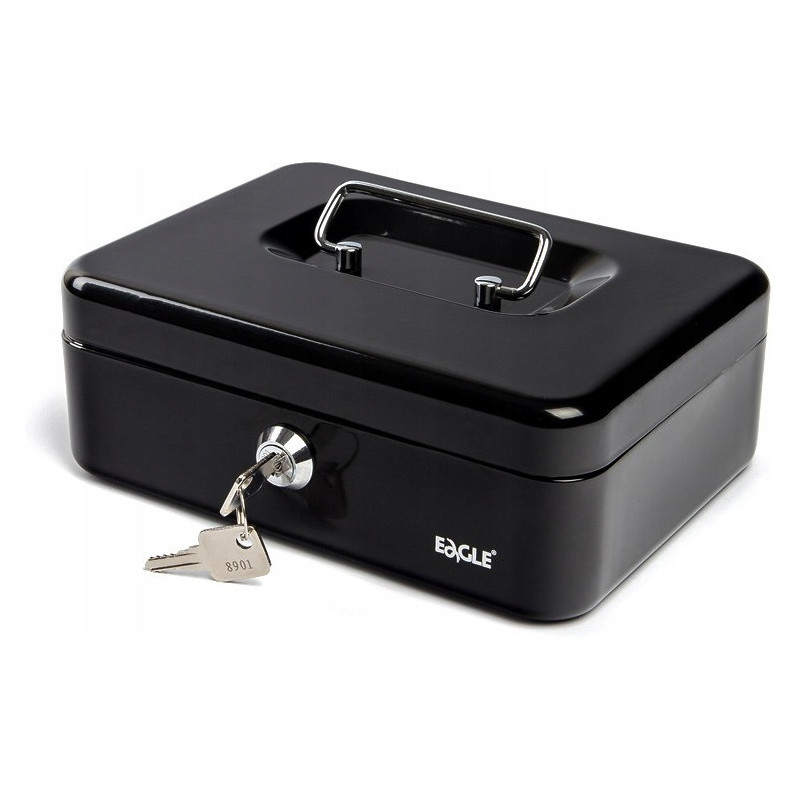Kasetka na pieniądze 8878S czarna 77x157x207mm 120-1029 EAGLE