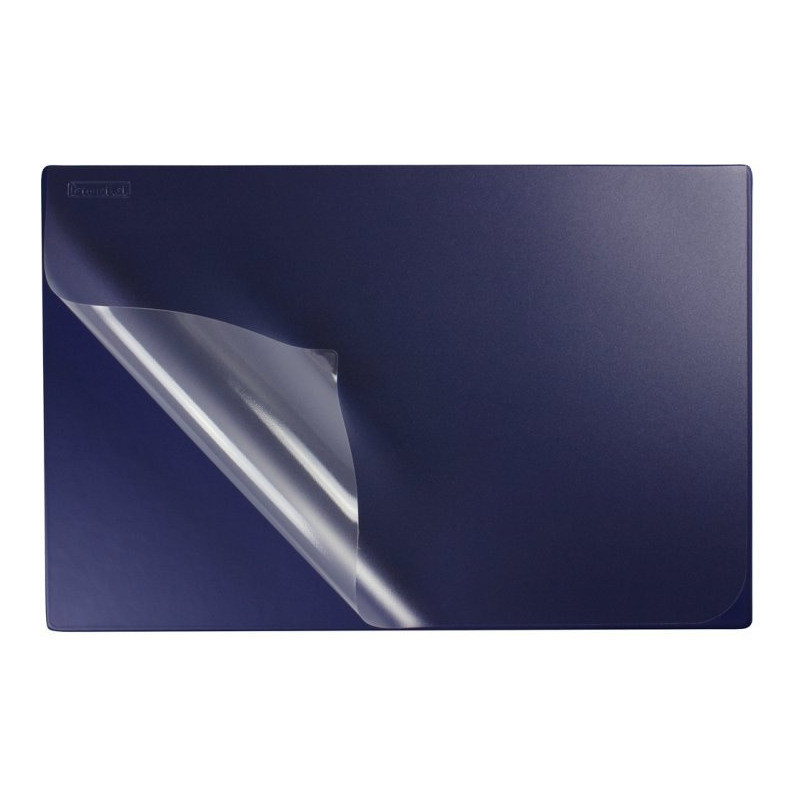Podkładka na biurko z przezroczystą folią 38x58cm PVC granatowa PB-01-01 BIURFOL
