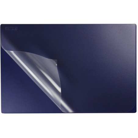 Podkładka na biurko z przezroczystą folią 38x58cm PVC granatowa PB-01-01 BIURFOL