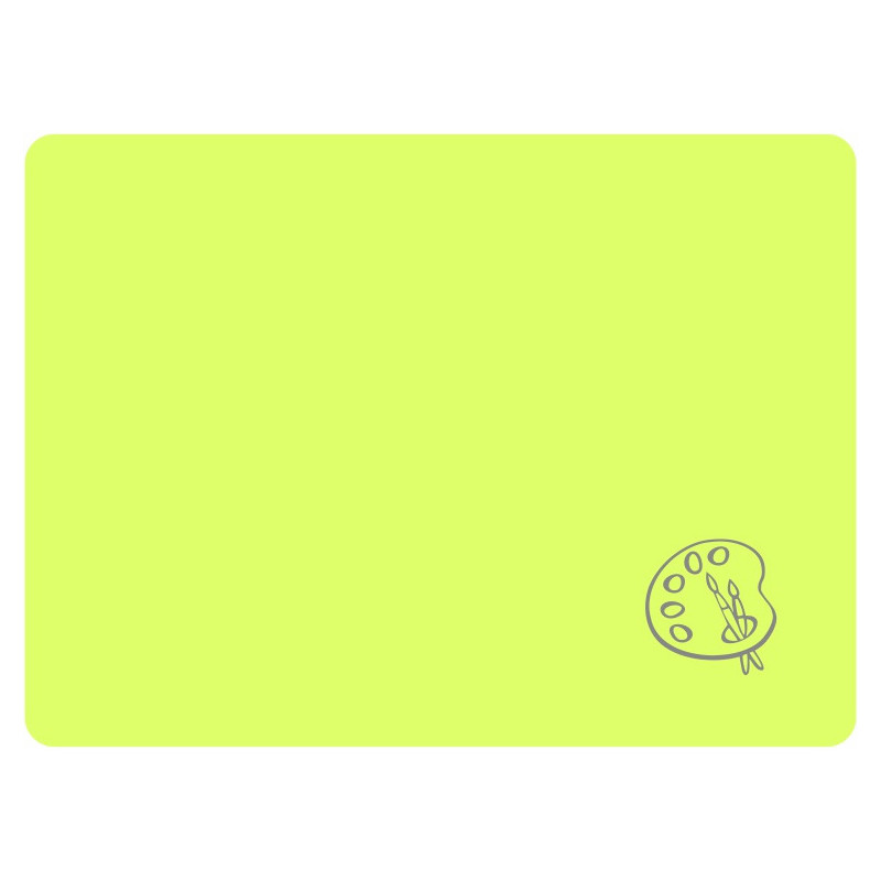 Podkładka na biurko do prac plastycznych 28x38cm A4 neonowy żółty PS-NEON-A4-02 BIURFOL