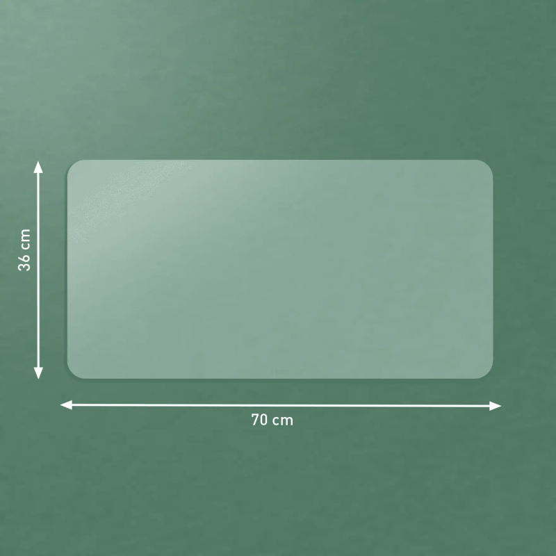 Mata na biurko przezroczysta 700x360mm matowa 53810003 LEITZ