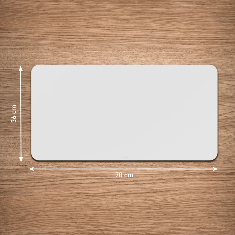 Mata na biurko skórzana 700x360mm jasnoszara 53850085 LEITZ