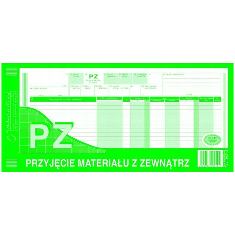 362-2 PZ Przyjęcie materiałowe 1/3 A3 Michalczyk i Prokop