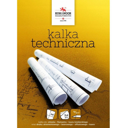 Kalka kreślarska A3 20ark.90g KAL-DA392A KOH-I-NOOR