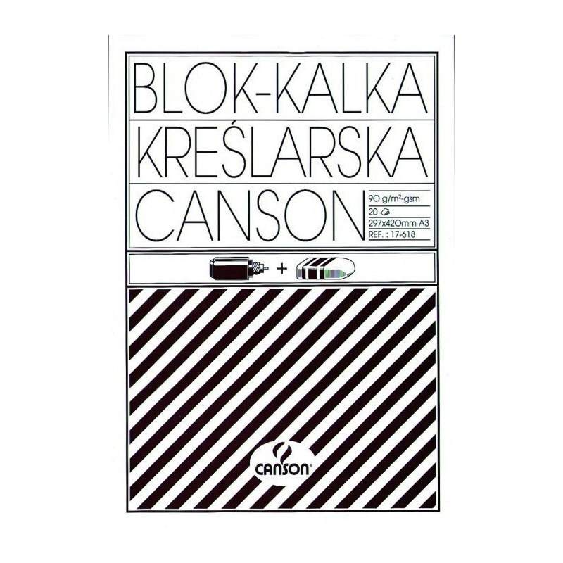 Kalka kreślarska A3 20k 90/95g blok 200005323 CANSON