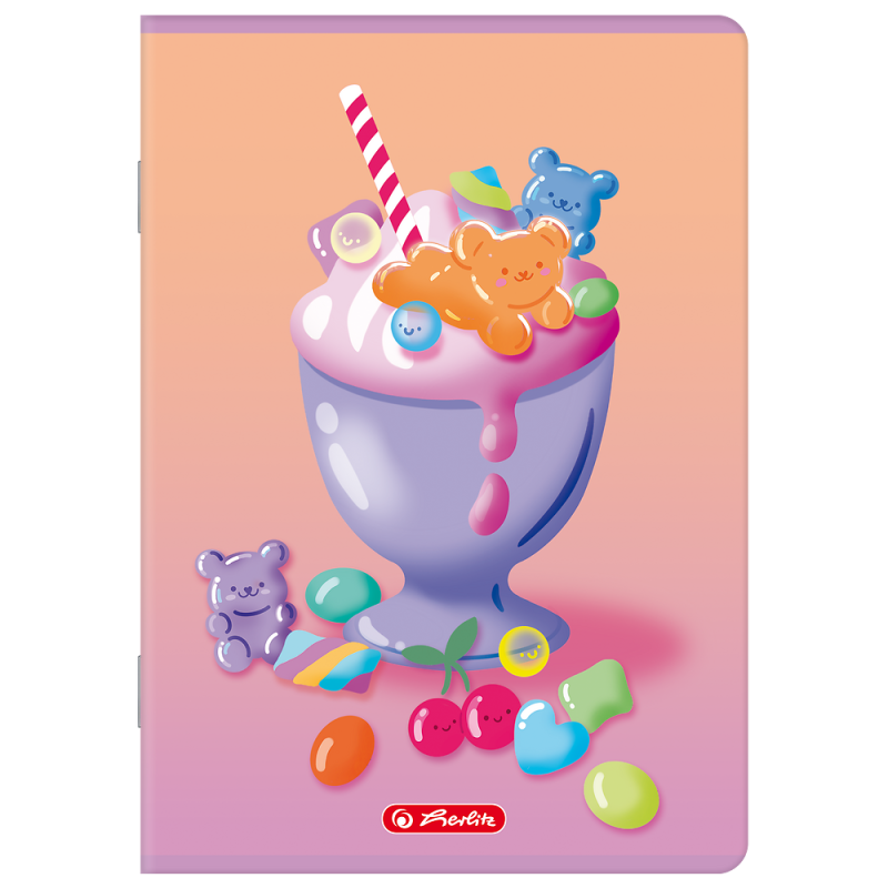 Zeszyt A5 16k linia podwójna kolorowa JELLY 400206373 HERLITZ
