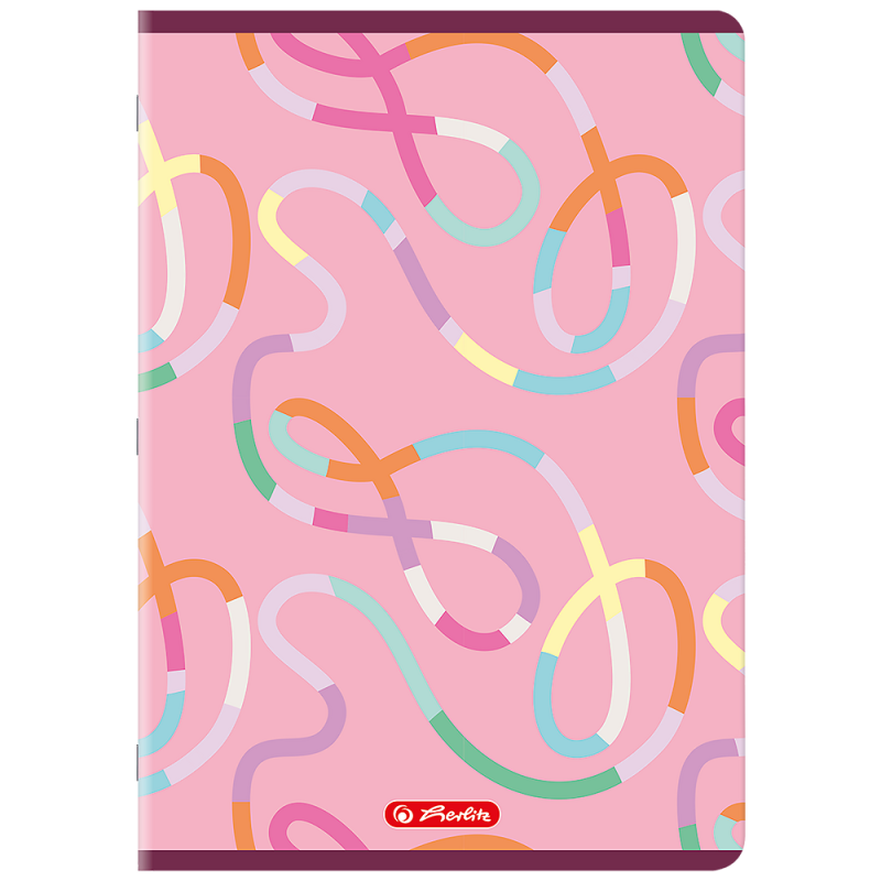 Zeszyt A4 32k linia podwójna kolorowa mix 400206361 HERLITZ