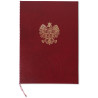 Okładka na dyplom z orłem bordowa 339-075 WARTA