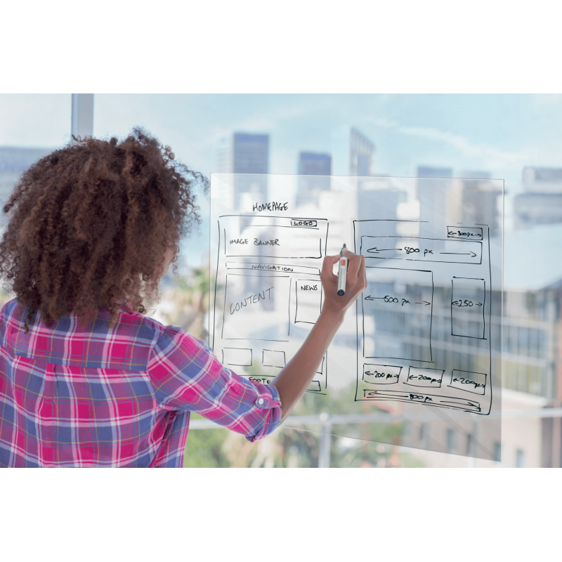 Folia suchościeralna Nobo Instant 60x80cm przezroczysta 1905158 NOBO