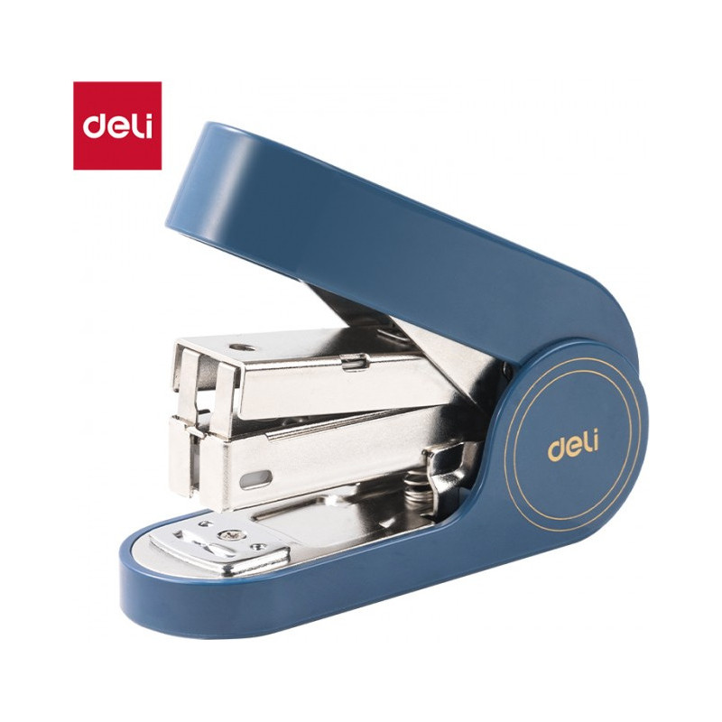 Zszywacz Linfini 25k niebieski EM390B DELI