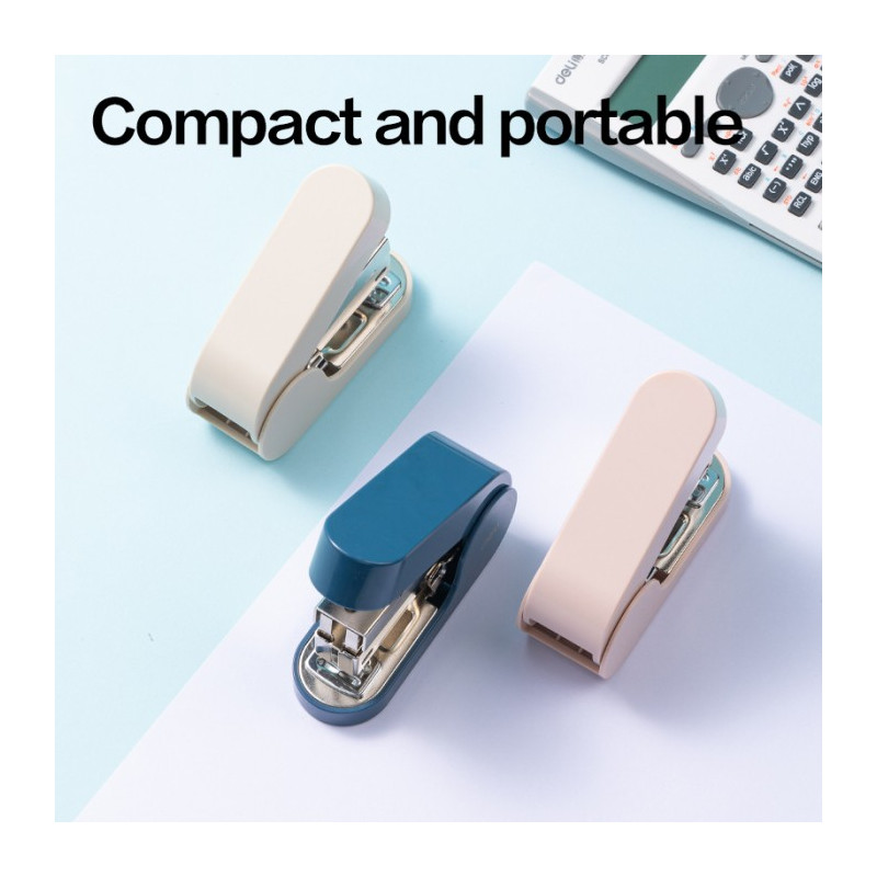 Zszywacz Linfini 25k różowy EM390P DELI