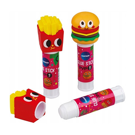 Klej w szyfcie PVA 9g. mix BURGER I FRYTKI 80355 CENTRUM