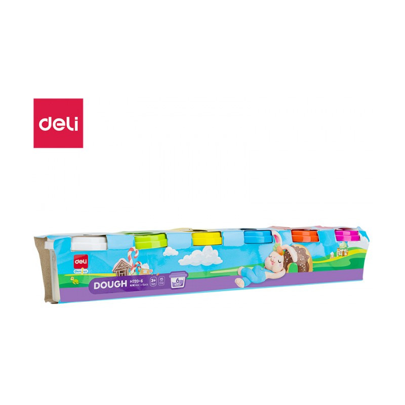 Ciastolina 6 kolorów EH720-6 DELI