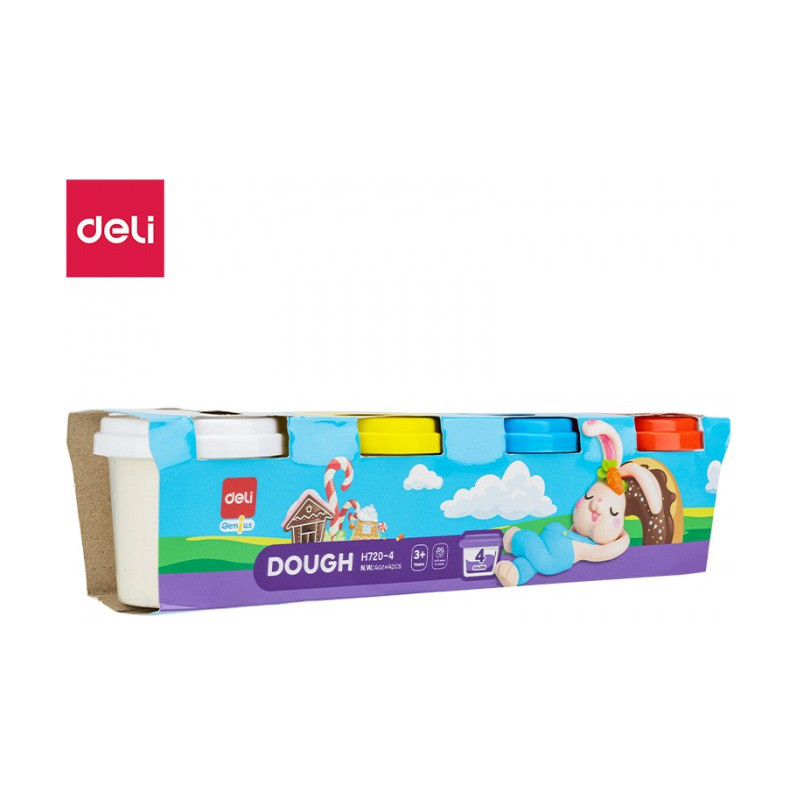 Ciastolina 4 kolory EH720-4 DELI