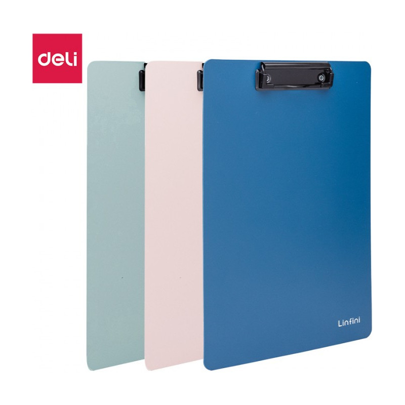 Podkładka A4 z klipsem Linfini mix kolorów EF403 DELI