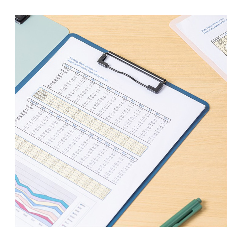 Podkładka A4 z klipsem Linfini mix kolorów EF403 DELI