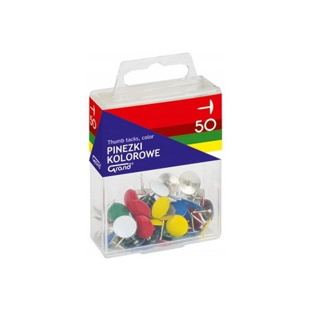 Pinezki kolorowe GRAND 50szt.T4 110-1115