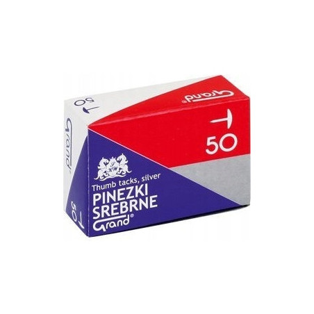 Pinezki srebrne S50 (10paczek) GRAND 110-1378