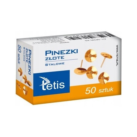 Pinezka złota (50szt.) GP095-AO TETIS