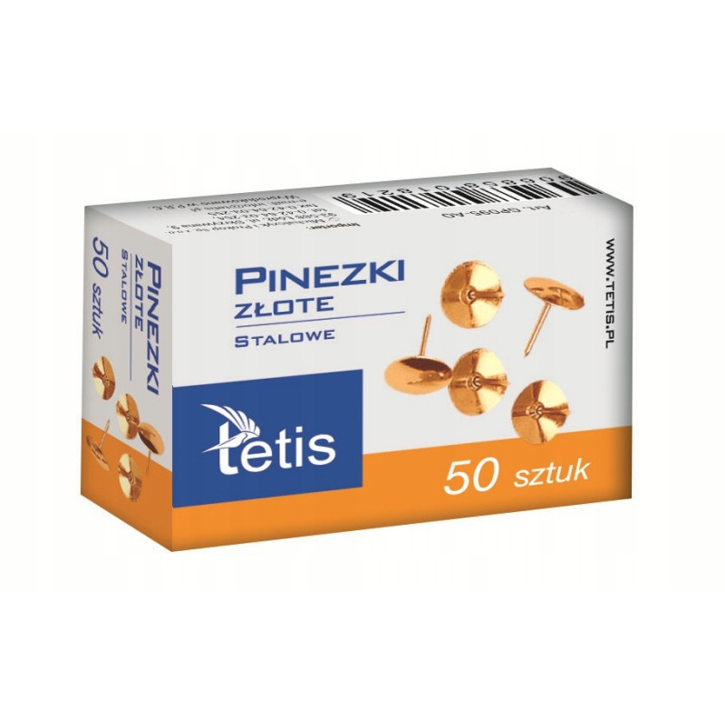 Pinezka złota (50szt.) GP095-AO TETIS