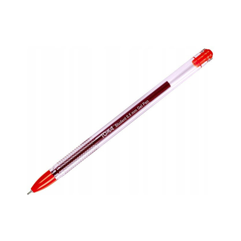 Długopis żelowy STUDENT czerwony TO-071 2 2 TOMA