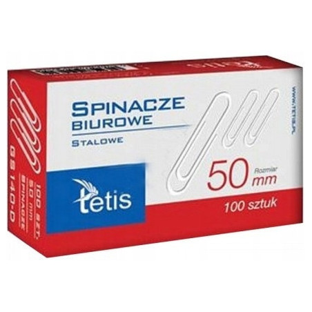 Spinacze biurowe 50mm (100szt.) GS140-D TETIS