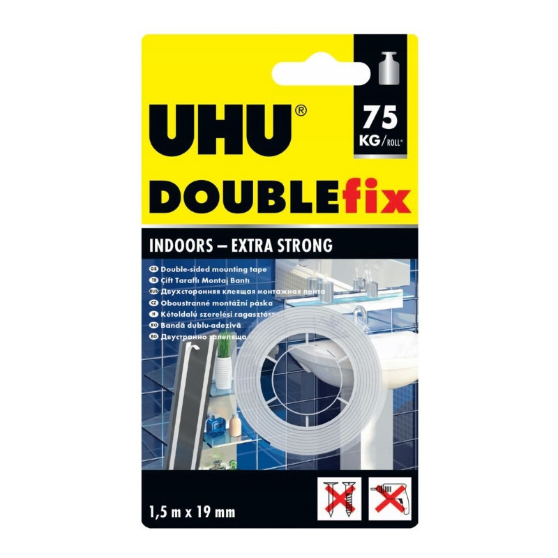 Taśma montażowa dwustronna 19mm x1.5m UHU U44855