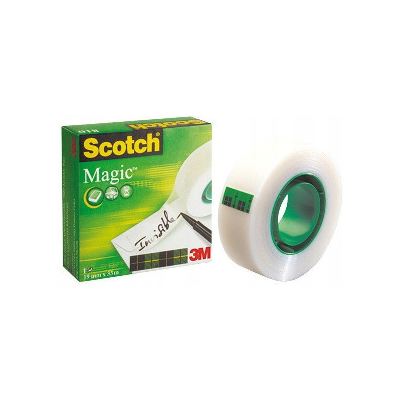 Taśma biurowa SCOTCH MAGIC 810 matowa 12x33m w pudełku 3M-70005258721