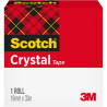 Taśma 19x33m przezroczysta 3M SCOTCH CLEAR-600 pudełko 70005241693
