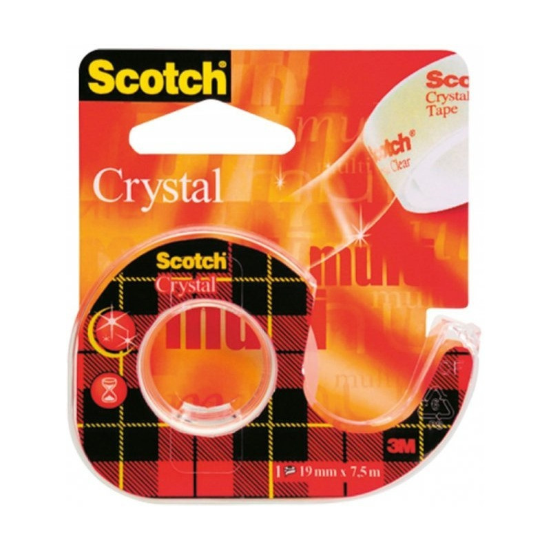 Taśma biurowa 19x7.5m przezroczysta podajnik 3M SCOTCH CLEAR 6-1975 UU005552839