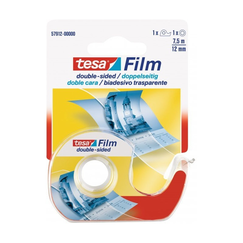 Taśma biurowa TESAfilm Dwustronna 7.5m x12mm 57912-00000-01
