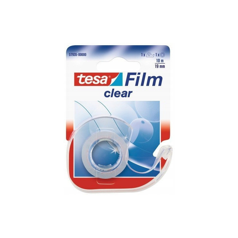 Taśma biurowa TESAfilm Clear 10m X19mm +Dyspenser 57935-00000-01 TS