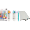 Pisak BRUSH SIGN PEN TWIN LANDSCAPE kpl. 8szt. SESW30C-8LS PENTEL