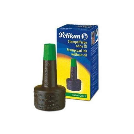 Tusz do stempli 28ml zielony PELIKAN 100436066