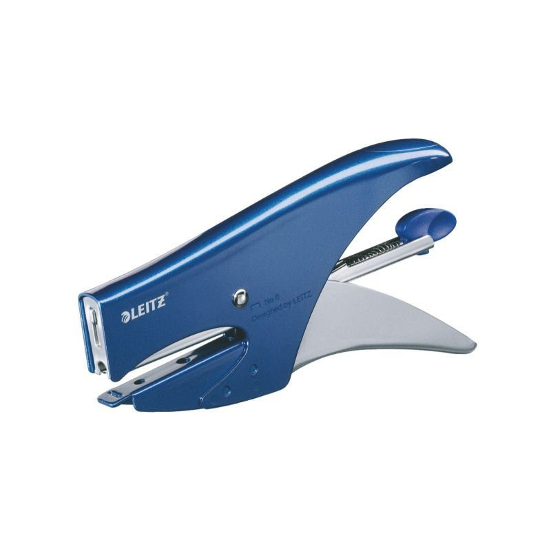 Zszywacz nożycowy metaliczny niebieski (No 8) 15 kartek 55470033