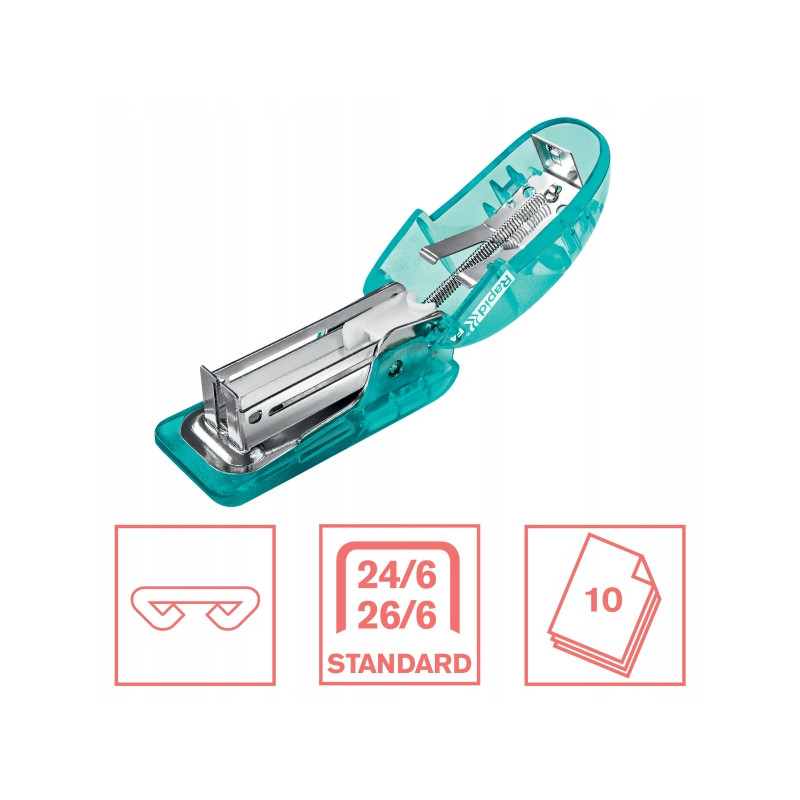 Zszywacz mini RAPID COLOUR"ICE F4 niebieski 5001327