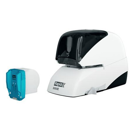 Zszywacz elektryczny Supreme 5050e biało-czarny 50 kartek RAPID 20993212