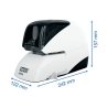 Zszywacz elektryczny Supreme 5050e biało-czarny 50 kartek RAPID 20993212