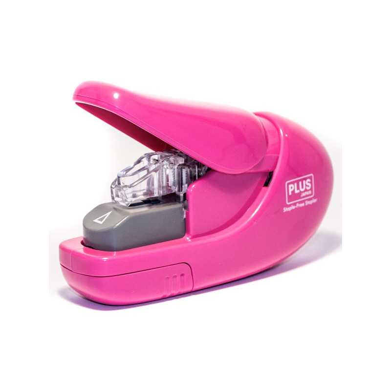 Zszywacz STAPLE-FREE 5k SL106-AB różowy 205136(zszywa bez zszywek) PLUS